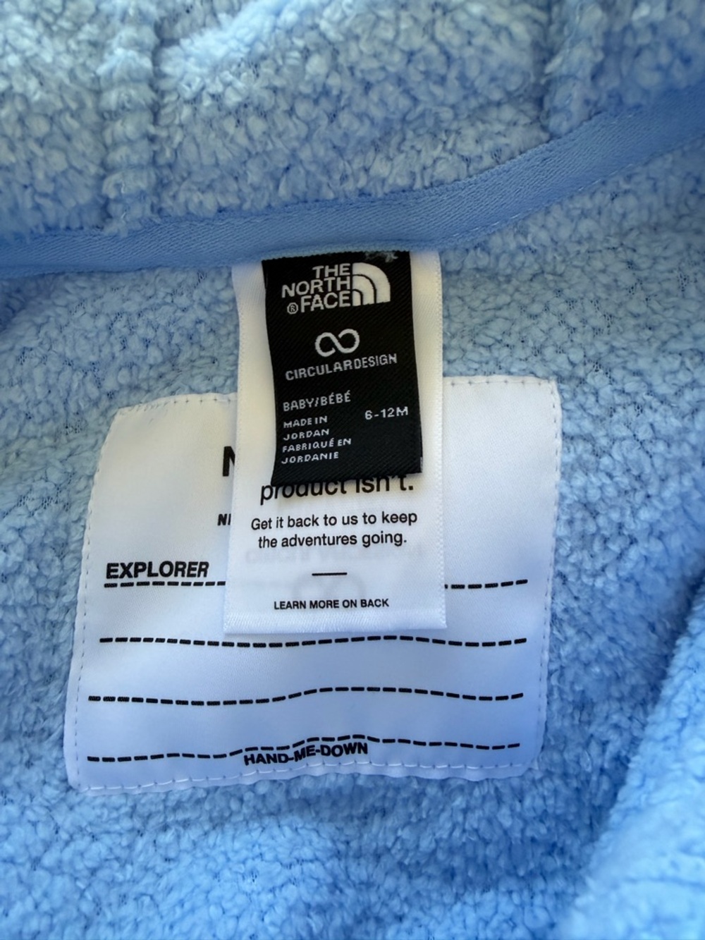 THE NORTH FACE TNF Sherpa Fuzzy Campshire Zip Up Ears Jacket Hoodie - Picture 4 of 4